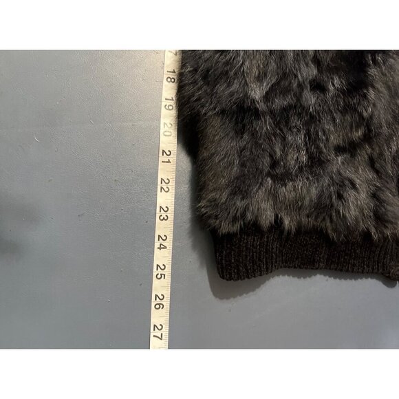 Rabbit Hair Blend  Black  Jacket Medium Old Money Luxury Mob Wife Victoria Harbo - Picture 3 of 10